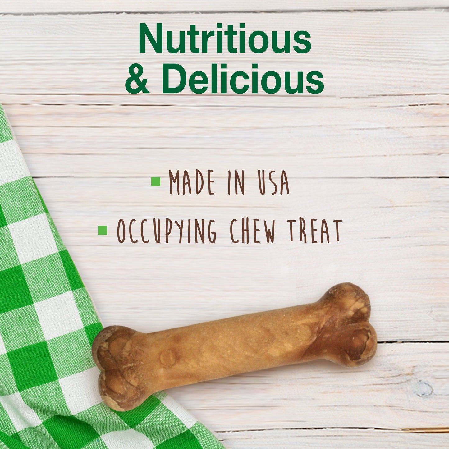 Nylabone Healthy Edibles AllNatural Long Lasting Chicken Dog Chew Treats Chicken, Medium/Wolf Up To 35 Lbs. 2 ct