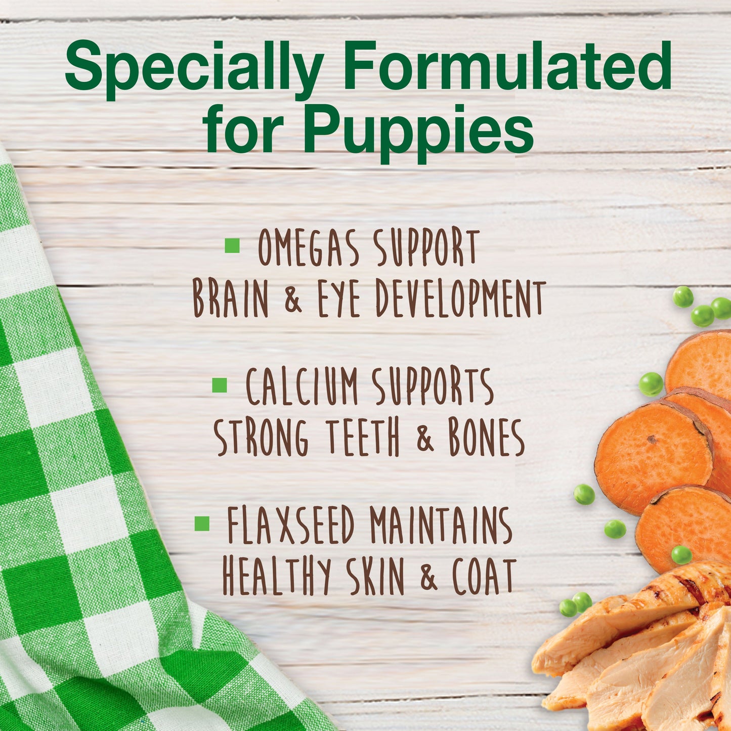 Nylabone Healthy Edibles Puppy Turkey Sweet Potato Dog Chew Treats Turkey Sweet Potato, SMall/Regular Up To 25 Ibs. 3 ct