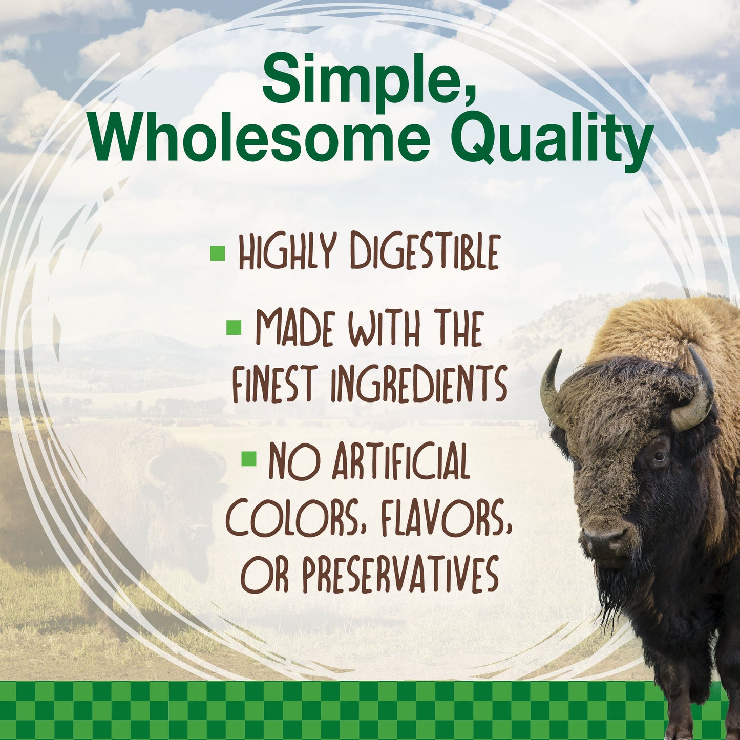 Nylabone Healthy Edibles WILD Natural Long Lasting Bison Dog Chew Treats Bison, Large/Giant Up To 50 Lbs. 1 ct