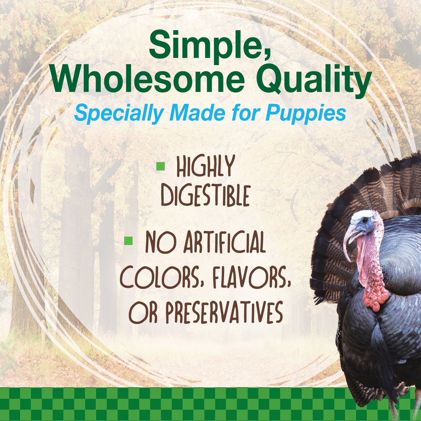 Nylabone Healthy Edibles WILD Puppy Natural Long Lasting Turkey Dog Chew Treats Turkey, SMall/Regular Up To 25 Ibs. 4 ct