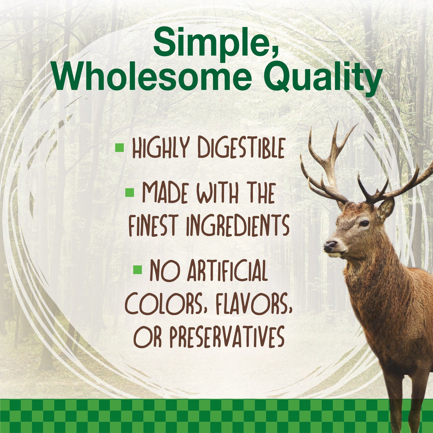 Nylabone Healthy Edibles WILD Antler Natural Long Lasting Dog Chew Treats Venison, Large/Giant Up To 50 Lbs. 2 ct