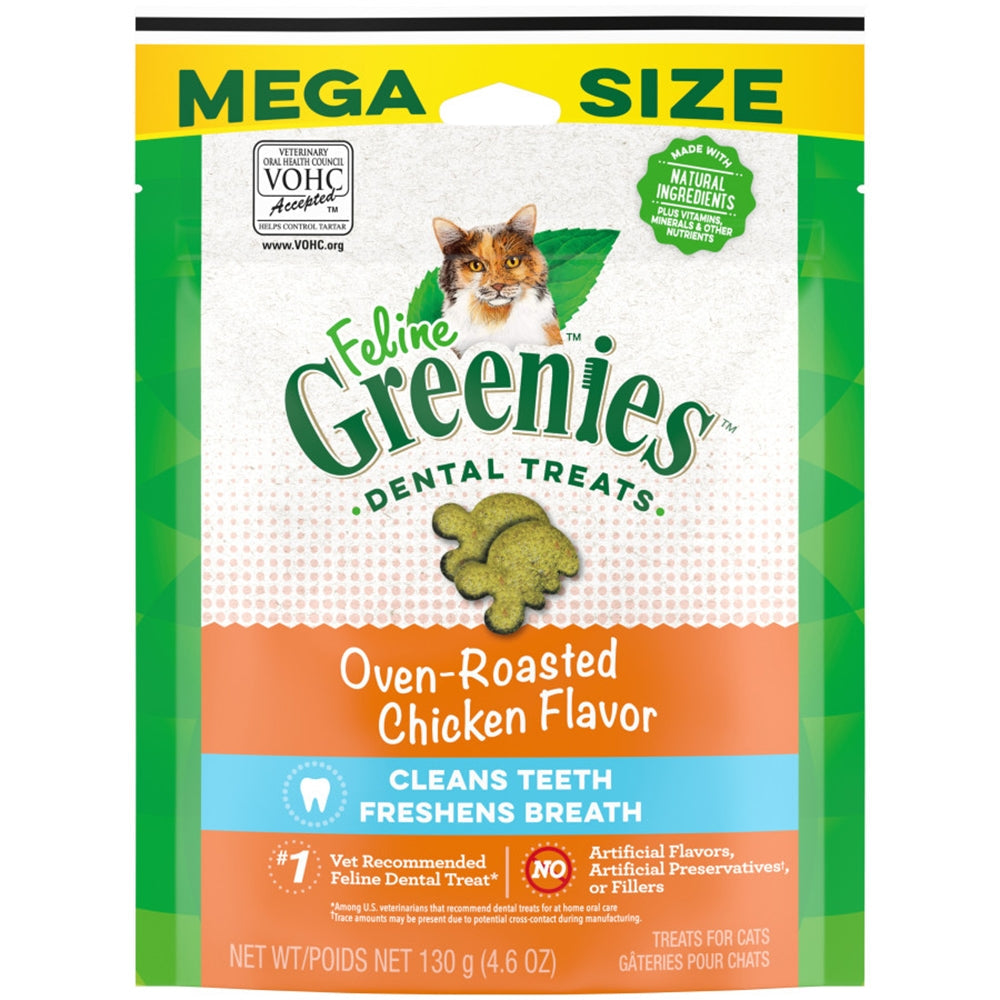 Greenies Feline Adult Cat Dental Treats Oven Roasted Chicken 1ea/4.6 oz