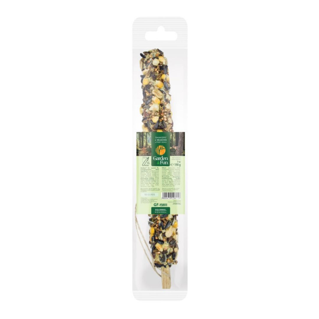 A & E Cages Smakers Garden Fun Food Stick for Squirrels 10ea/XL, 7oz.(10 Count)