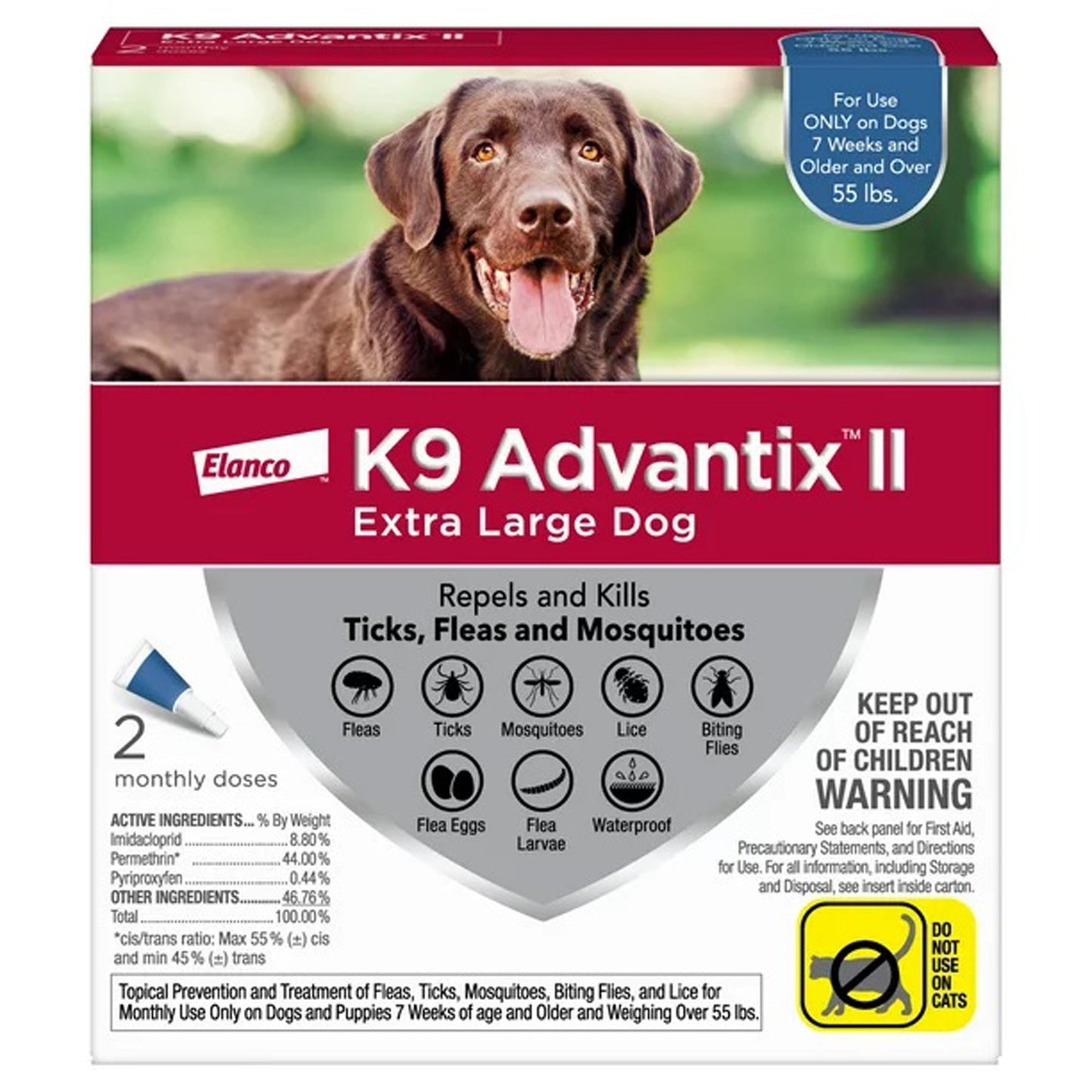 K9 Advantix Ii Dog Extra Large Blue 2-Pack (Case of 2)