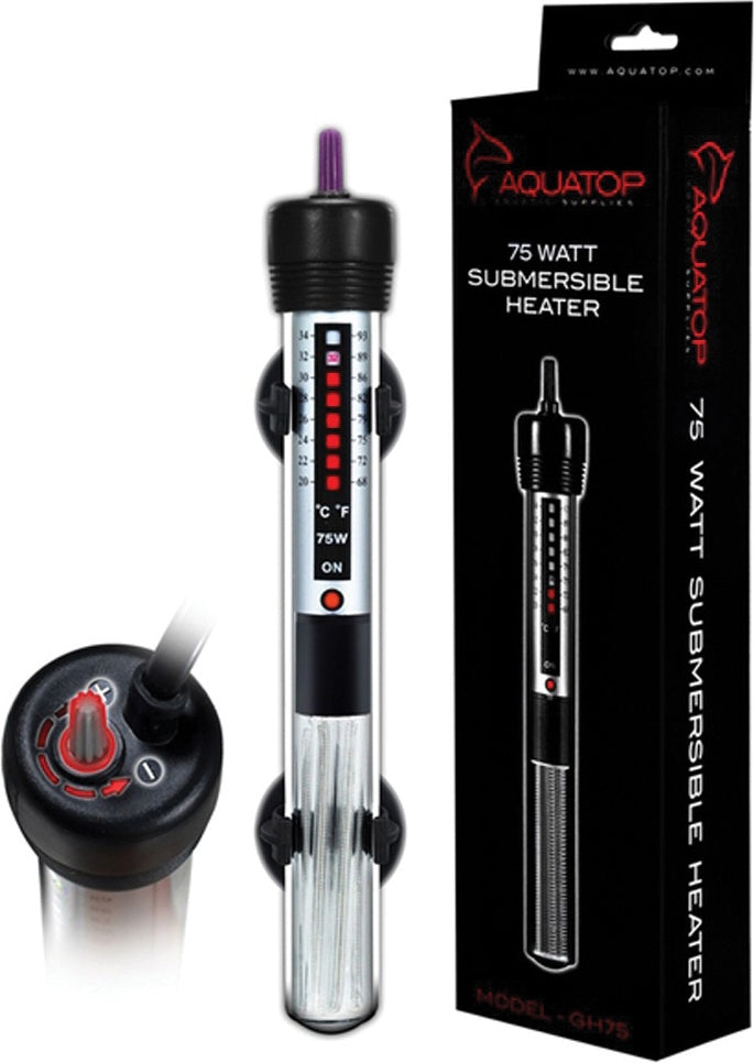Aquatop Submersible Glass Aquarium Heater 150 Watt