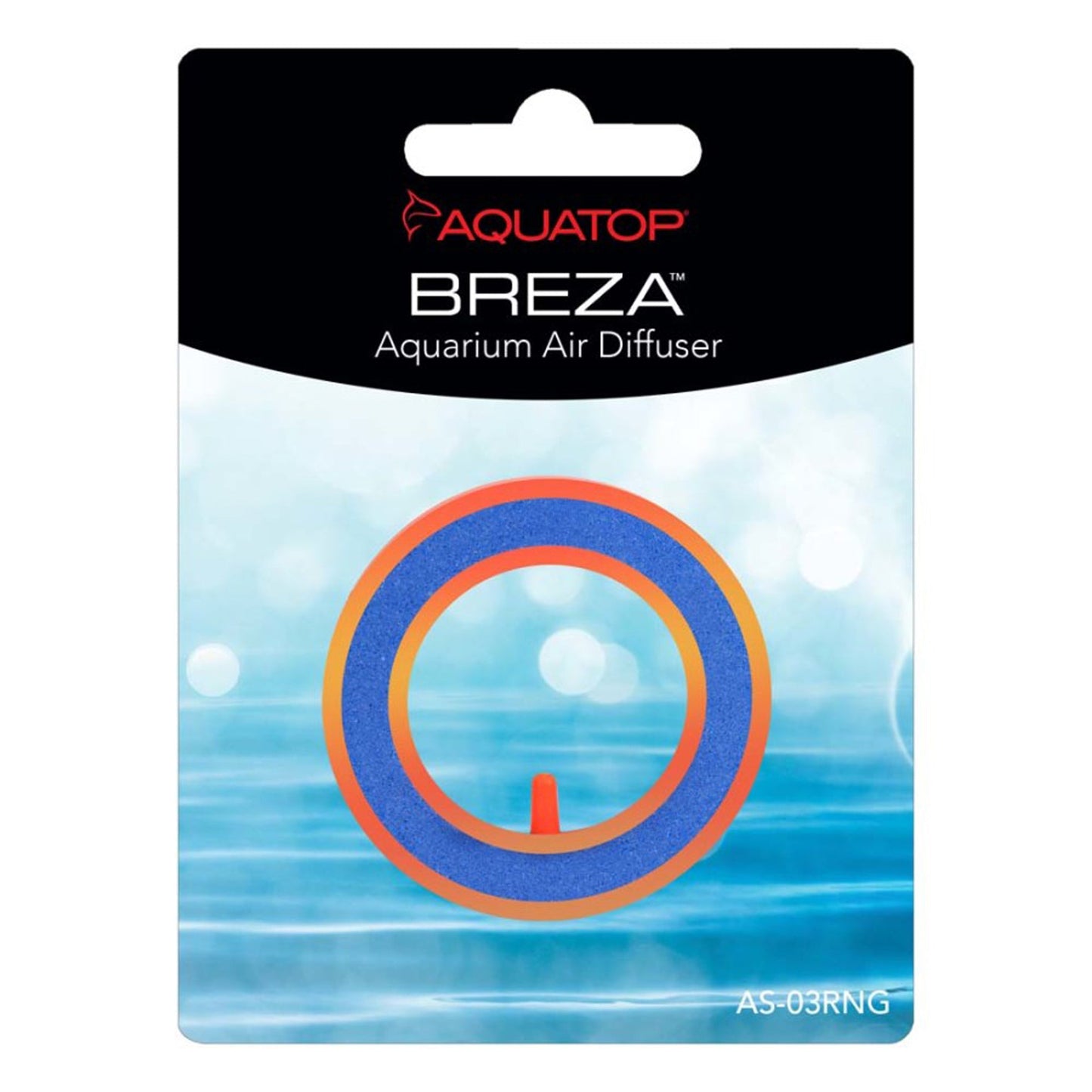 Aquatop Ring Air Stone Orange, Black 3 in