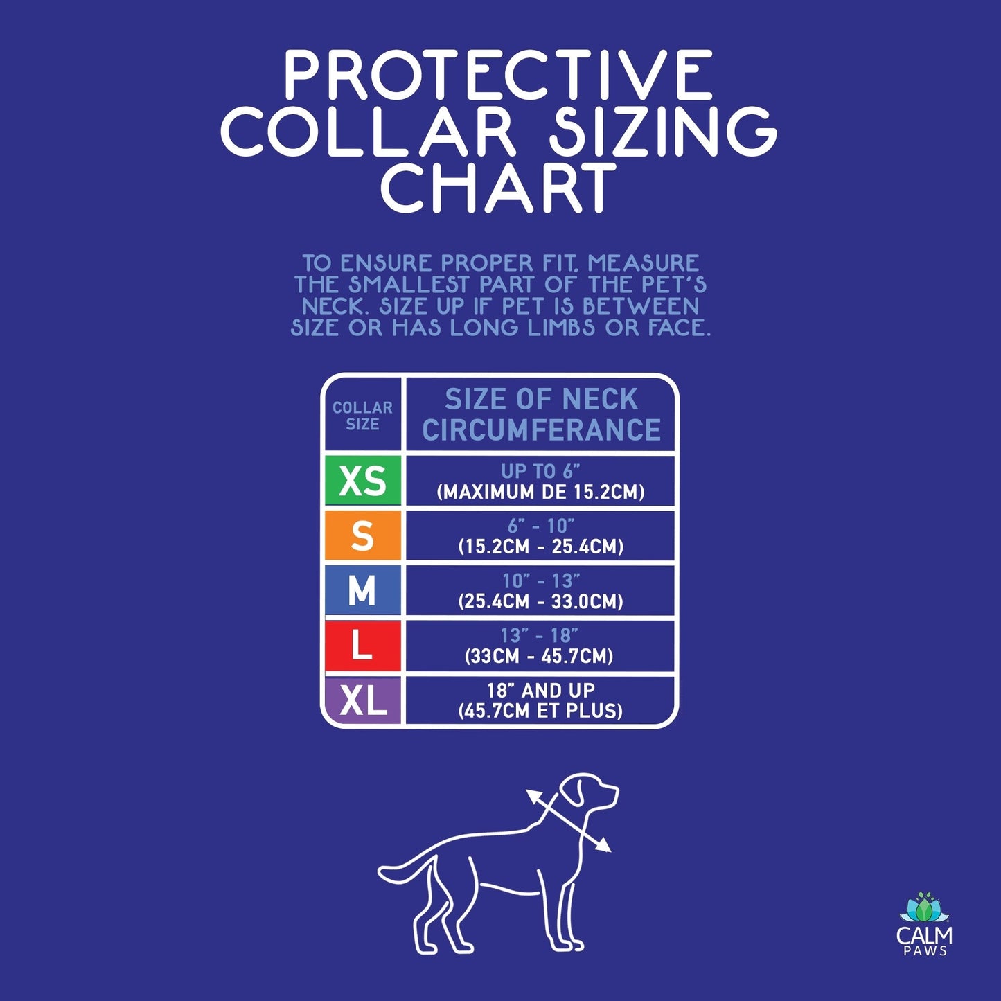Calm Paws Protective Inflatable Collar w/ Dog Calming Disk XLarge