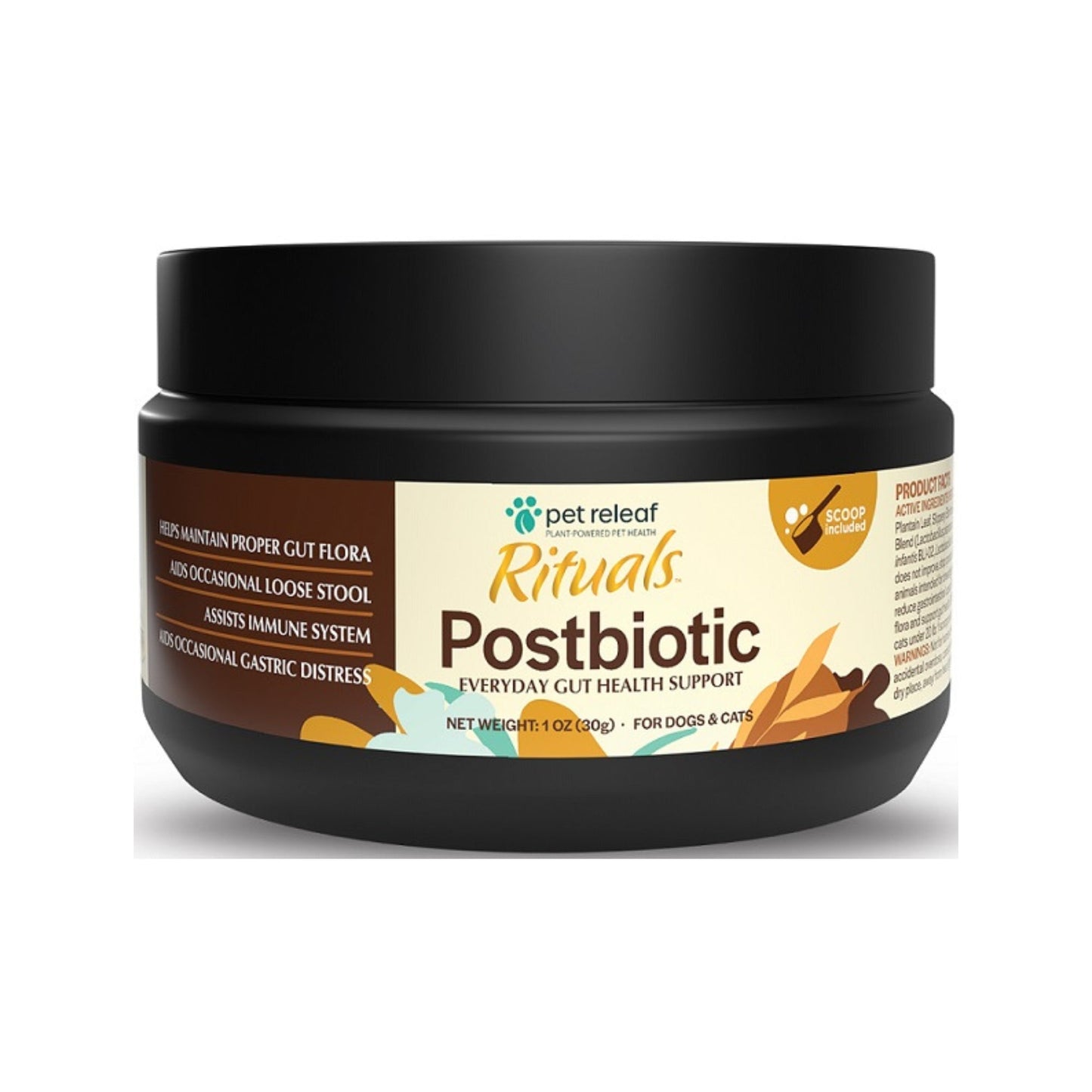 Pet Relief Rituals Dog & Cat 4oz./30 Postbiotic Gut Health Powder