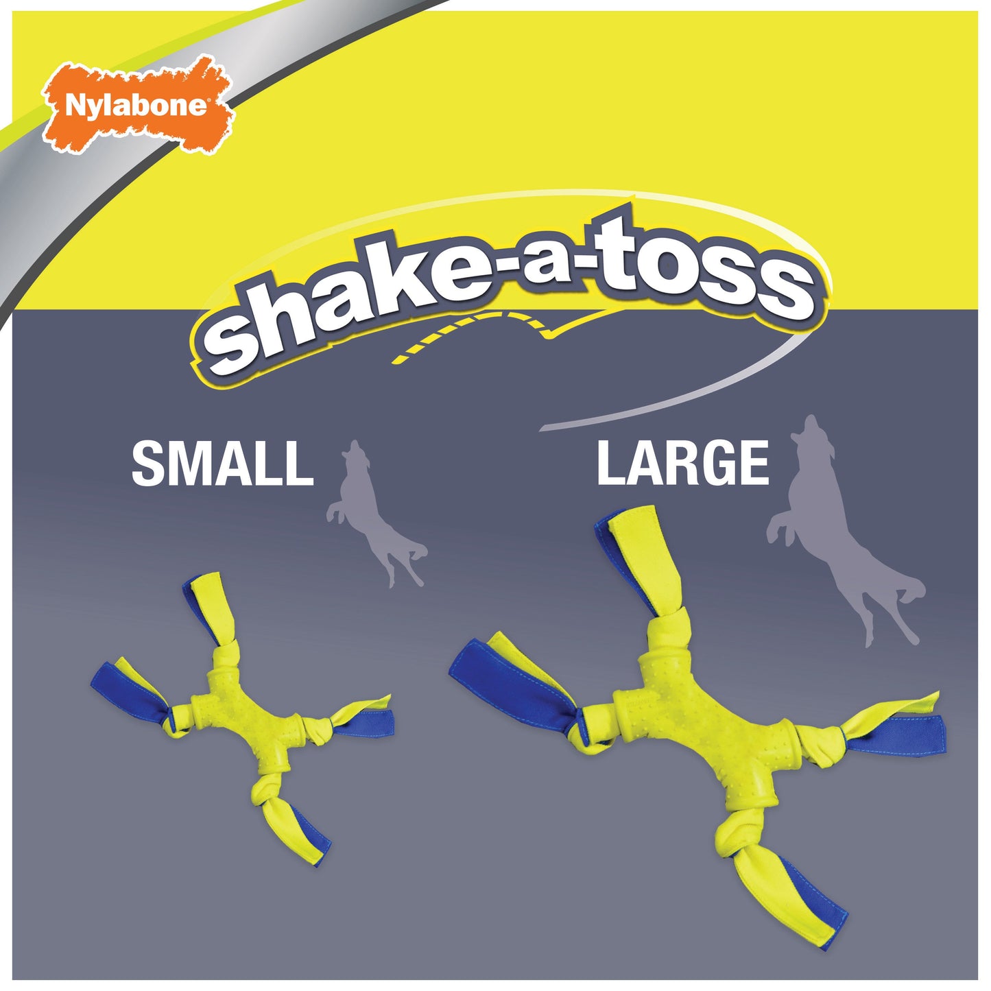 Nylabone Power Play Interactive Dog Toy Shake-a-Toss 1ea/SMall/Regular - Up To 25 Ibs.