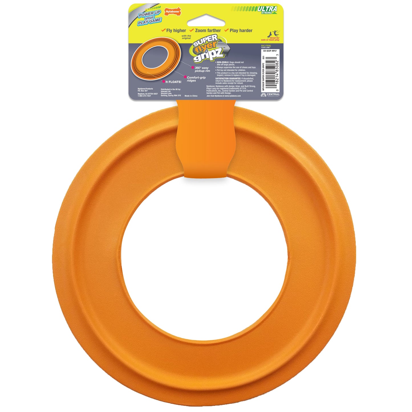 Nylabone Power Play Super Flyer Gripz Disc for Dogs 1ea