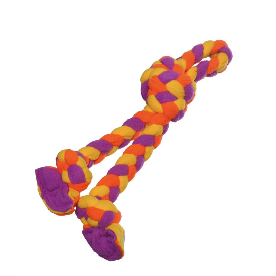 Tall Tails Dog Braided Fleece Tug 15 Inch