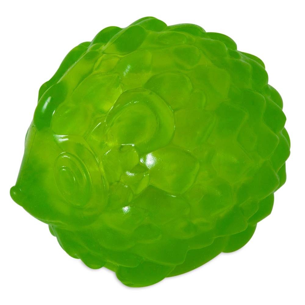 JW Pet Isqueak Hedgehog Ball Dog Toy Green 1ea/SM