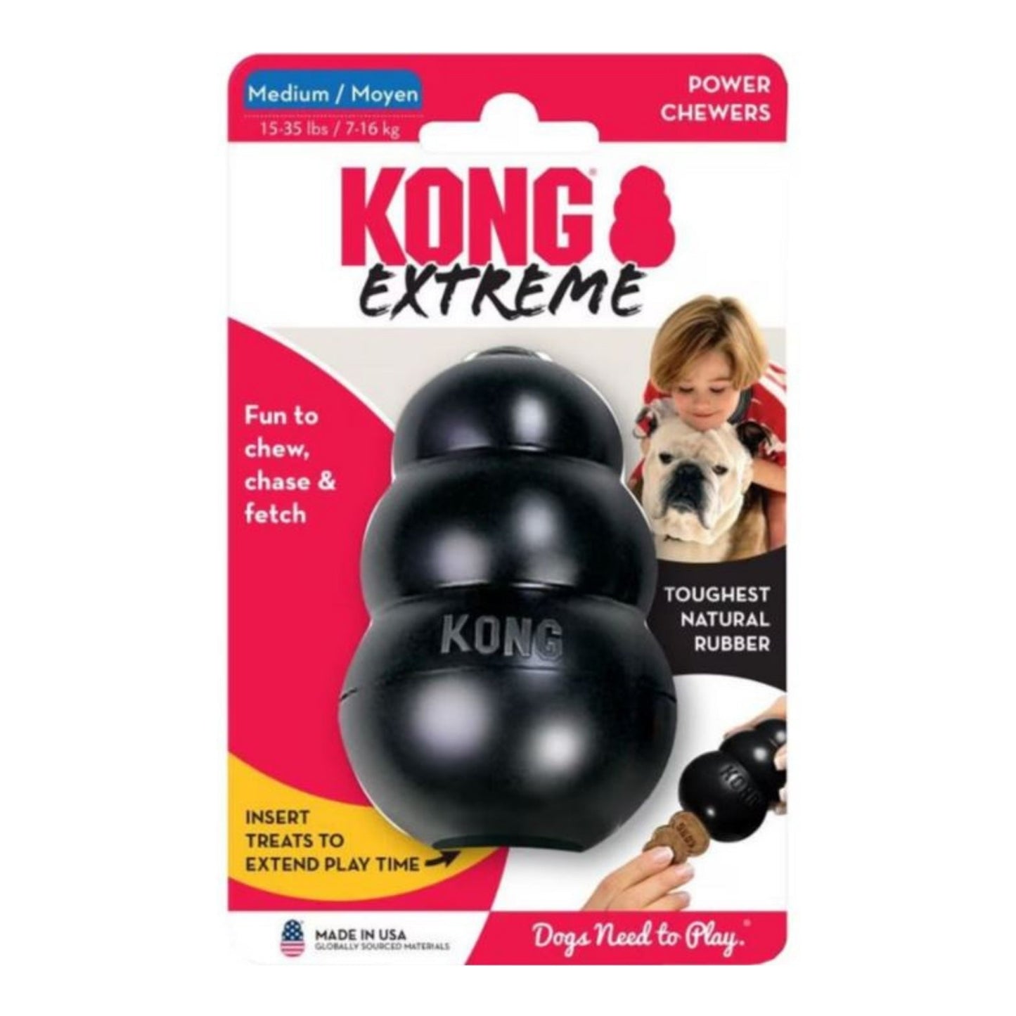 KONG Extreme Dog Toy Black 1ea/MD