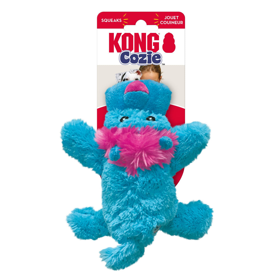 KONG Cozie King Lion Plush Dog Toy Blue 1ea/SM