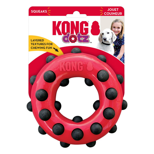 KONG Dotz Circle Dog Toy 1ea/SM