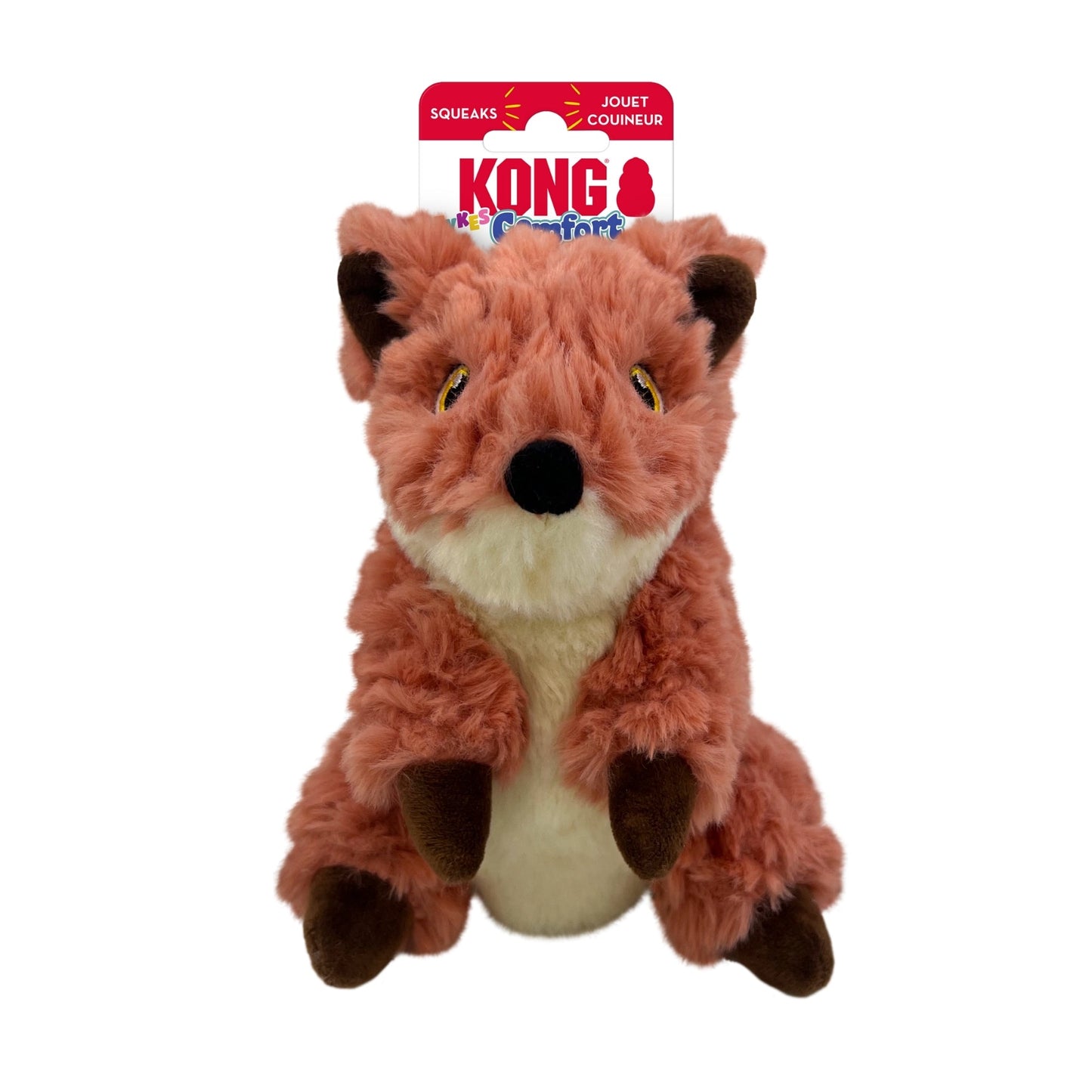 KONG Comfort Tykes Dog Toy Fox, SM (2pack)