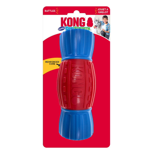 KONG CoreStrength Rattlez Dog Toy Dumbbell 1ea/LG