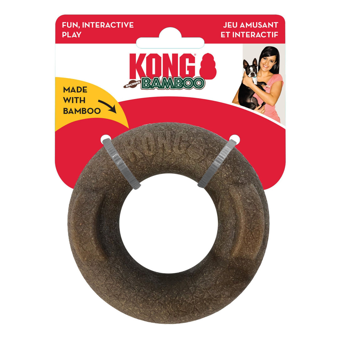 KONG Bamboo Rockerz Dog Toy Ring 1ea/XS/SM