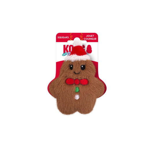 KONG Holiday Snuzzles Gingerbread Dog Toy 1ea/XS/Mini