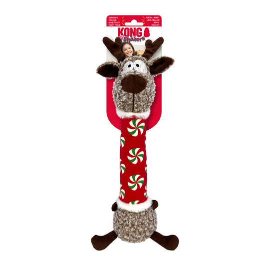 KONG Holiday Shakers Luvs Reindeer Dog Toy 1ea/MD