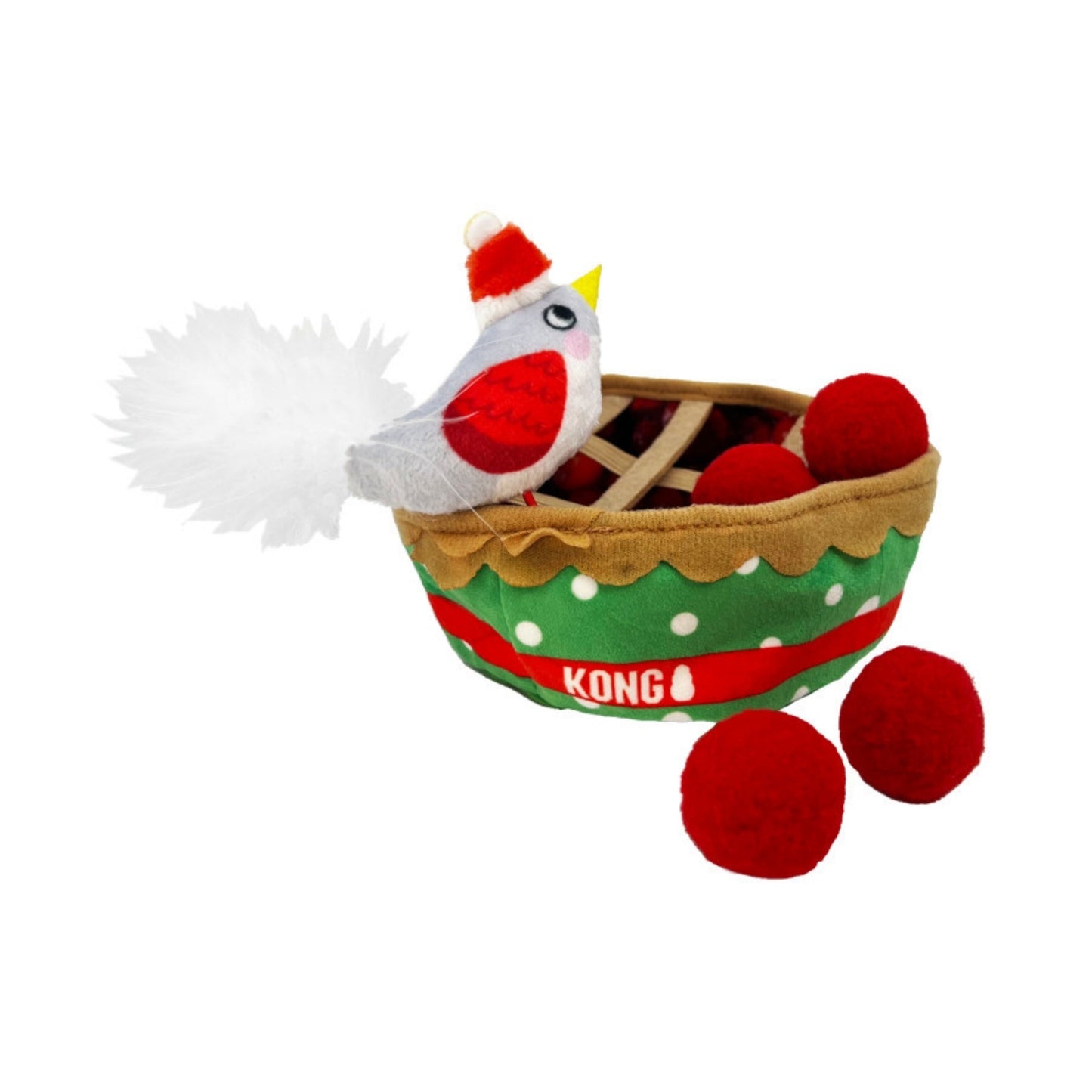 KONG Holiday Puzzlements Pie Cat Toy 1ea/One Size