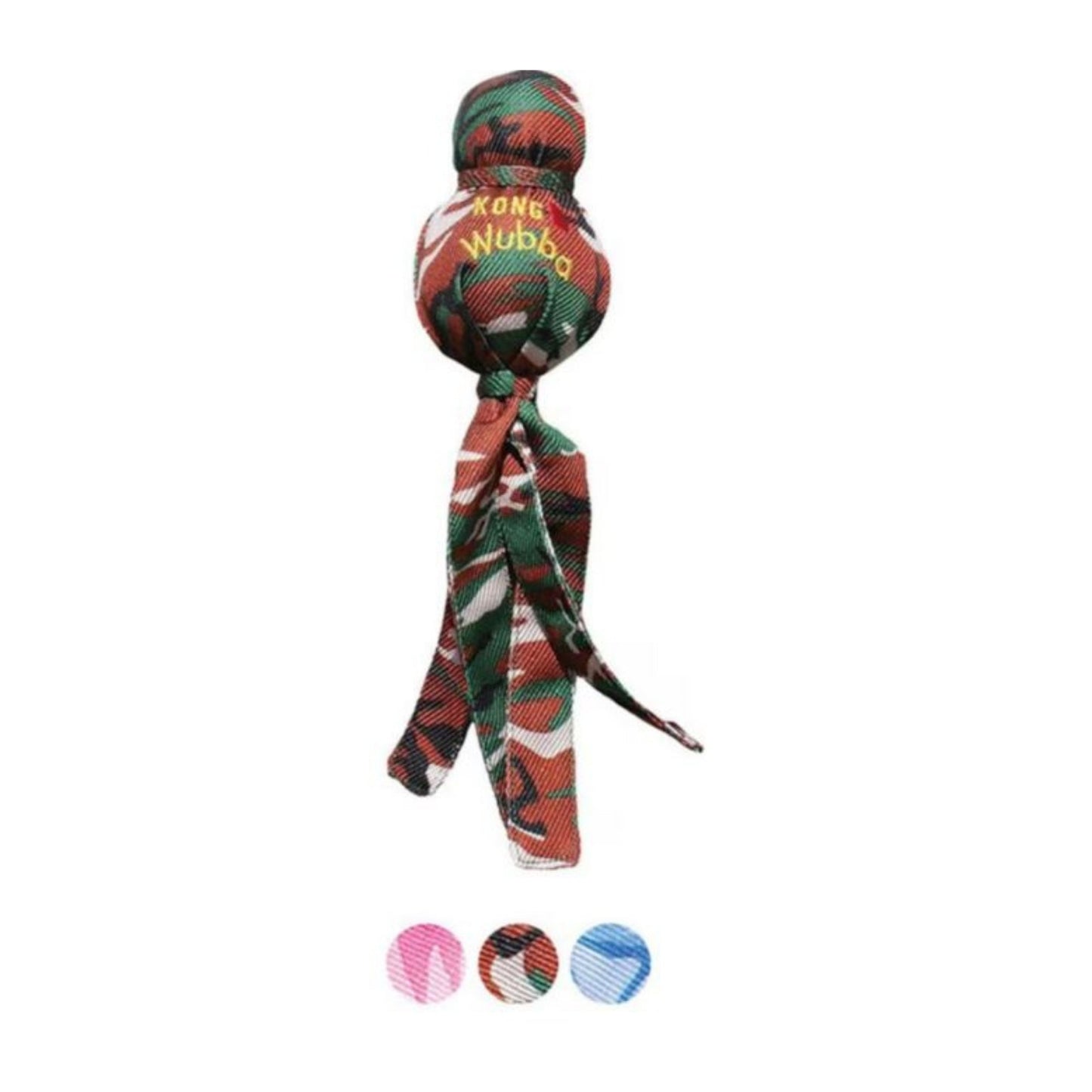 KONG Camo Wubba Dog Toy Assorted 1ea/SM