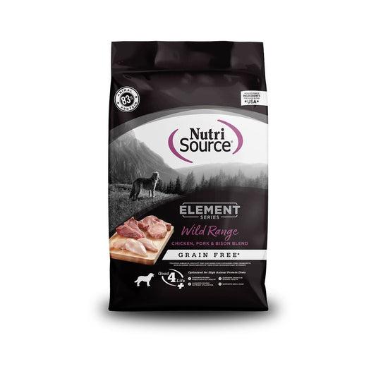 NutriSource Element Series Grain Free Dry Dog Food Wild Range 24lb