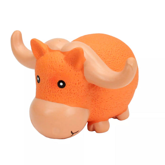 Coastal Pet Rascal Grunt Toys Big Horn Bull 6.5"