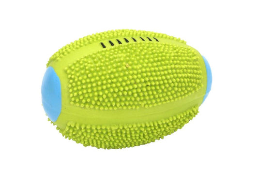 Coastal Rascals Latex Spiny Football Dog Toy Lime 4in