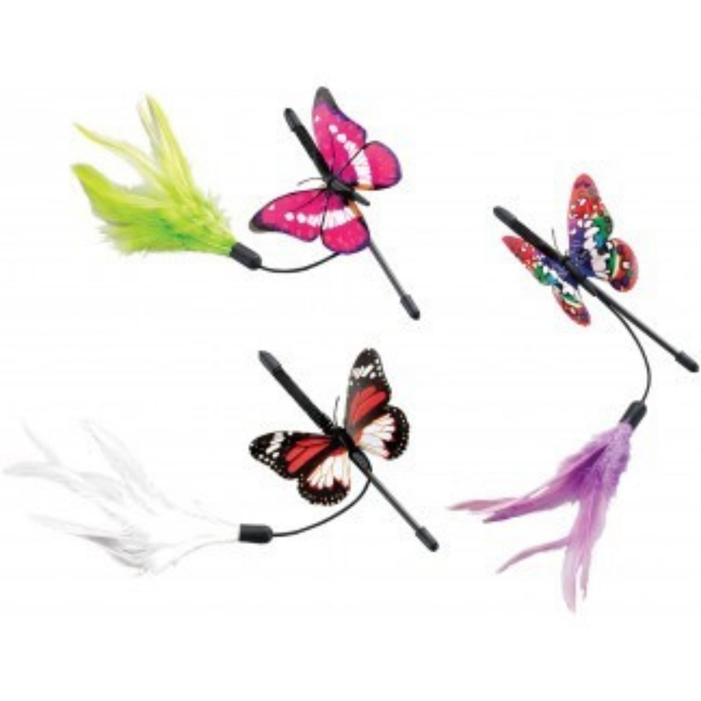 Spot 8” Mini, Fluttering Butterfly Teaser Wand