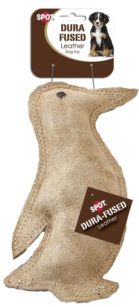 Spot Dura-Fused Leather Dog Toy Penguin 8in