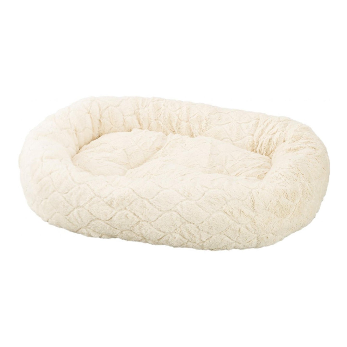 Ethical Pet Sleep Zone Diamond Cut Lounger 27" Cream