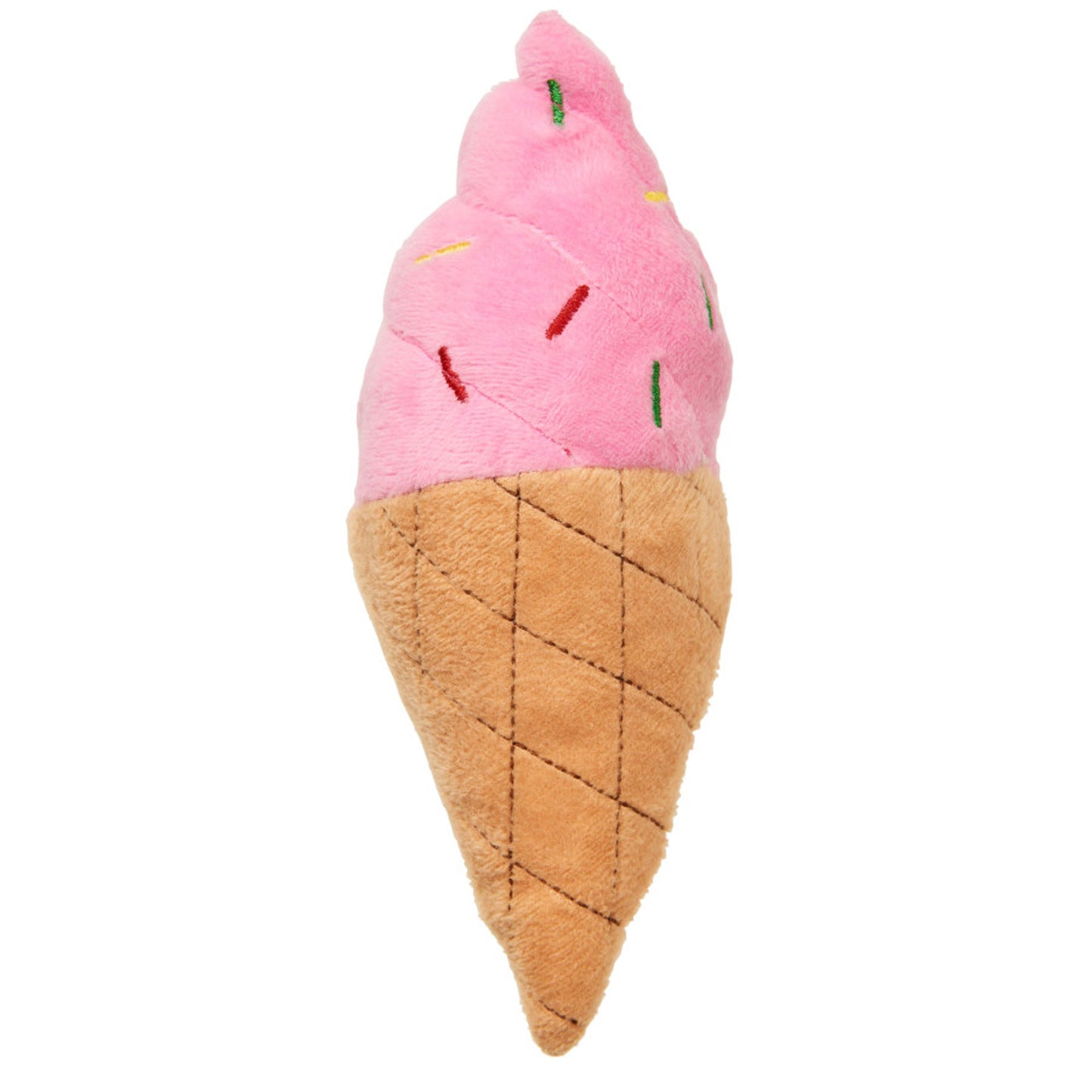 Ethical Products Cosmo Ice Cream Cone Plush Dog Toy 7in Assorted