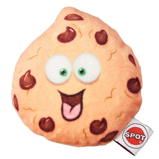 Spot Fun Food Dog Toy Choclate Chip Cookie 4in