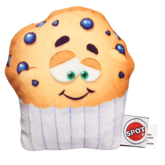 Spot Fun Food Dog Toy Blueberry Muffin 4in