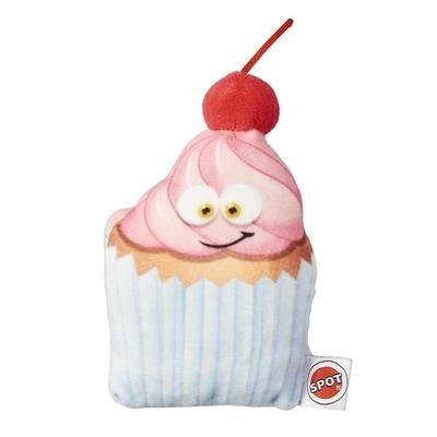 Spot Fun Food Dog Toy Cherry Cupcake 4in