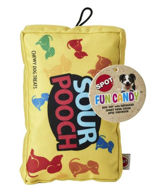 Spot Fun Candy Dog Toy Sour Pooch, 1ea/7 in