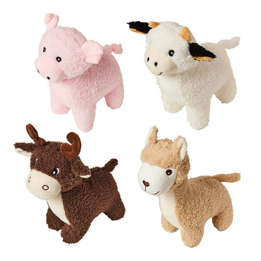 Earth Dog Toy Farm Animals Assorted 1ea/9 in