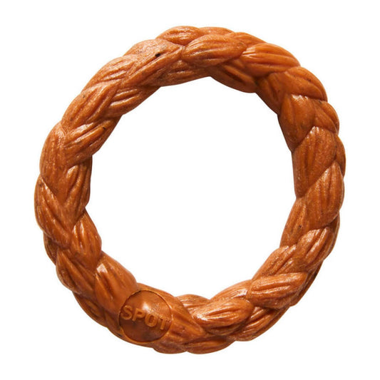 Bam-Bone Braid Ring Dog Toy Hickory, 1ea/3 in