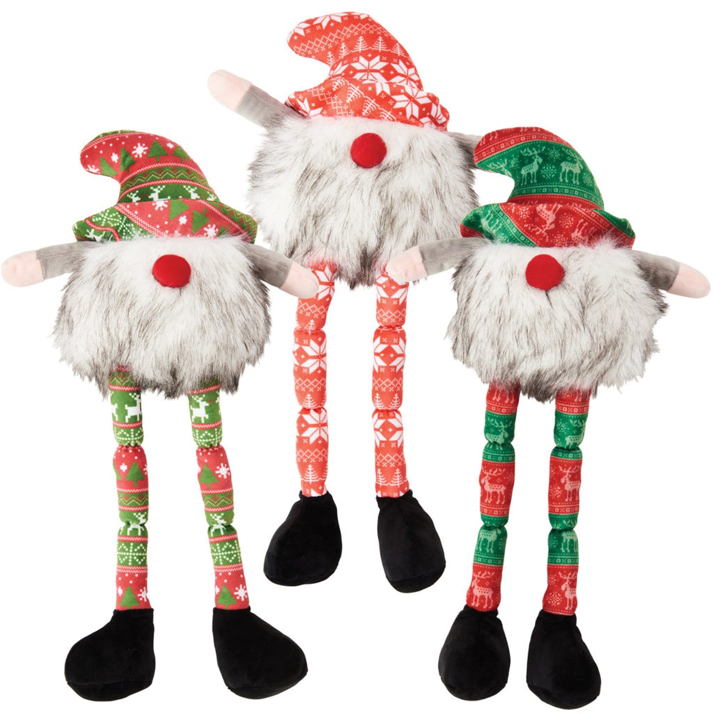 Spot Holiday Gnomes Long Leg Assorted 1ea/21 in