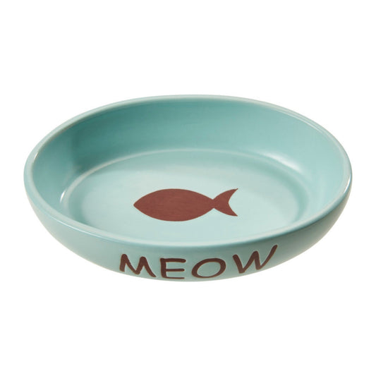 Spot Portofino Oval Cat Dish Sky Blue, 1ea/6 in