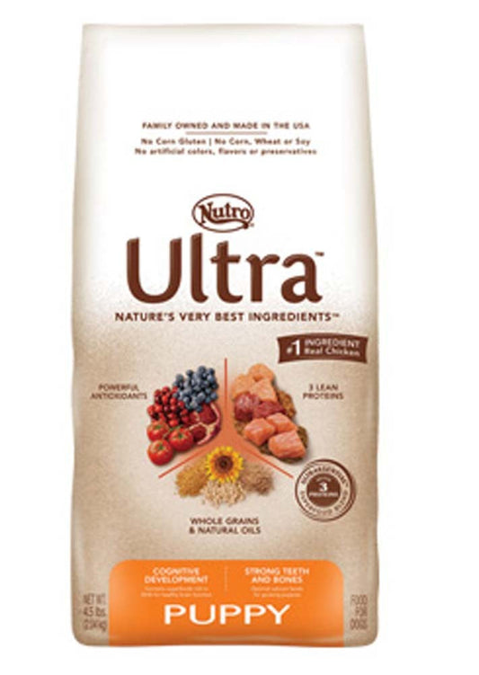 Nutro Products Ultra High Protein Puppy Dry Dog Food Trio of Proteins from Chicken, Lamb, and Salmon 15lb