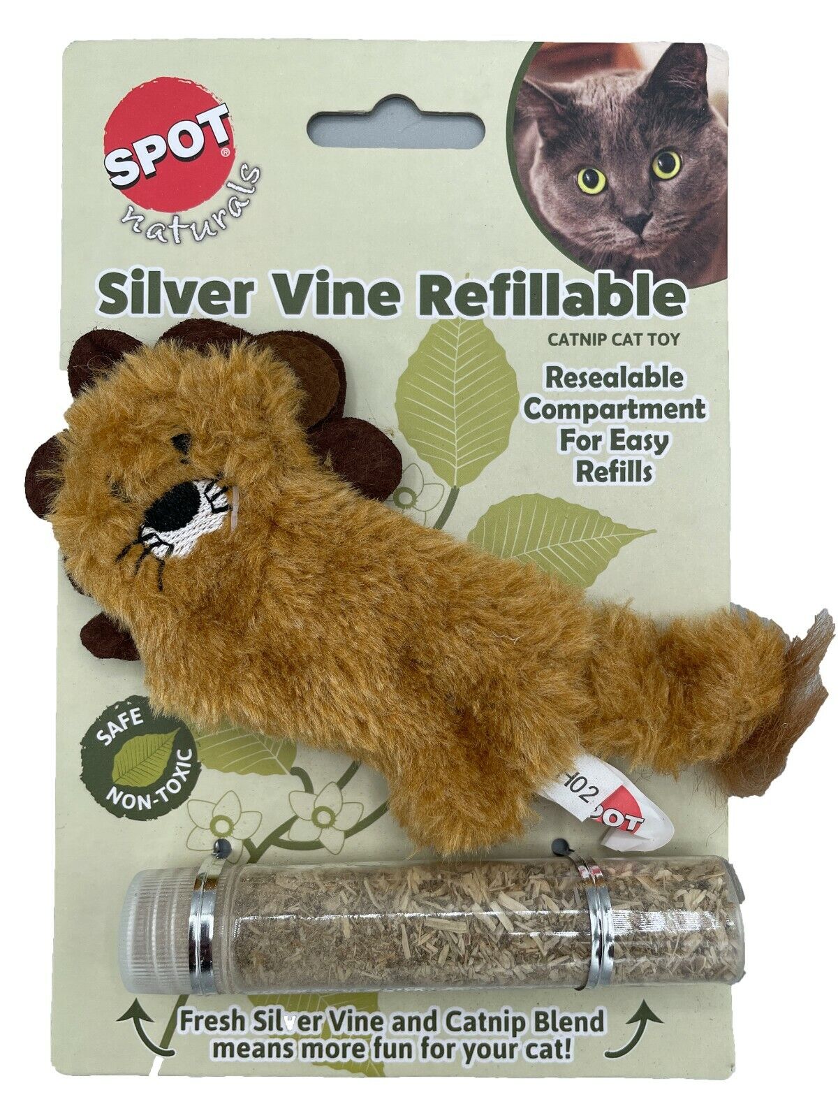 Spot Silver Vine Refillable Cat Toy Assorted Assorted 4in