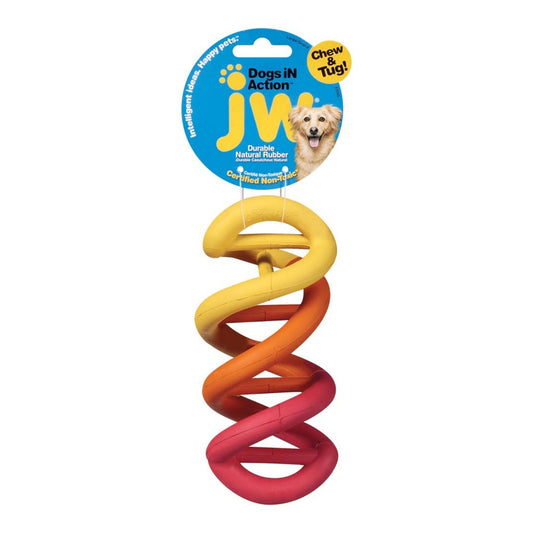 JW Pet Dogs in Action Rubber Dog Toy Multi-Color 1ea/LG