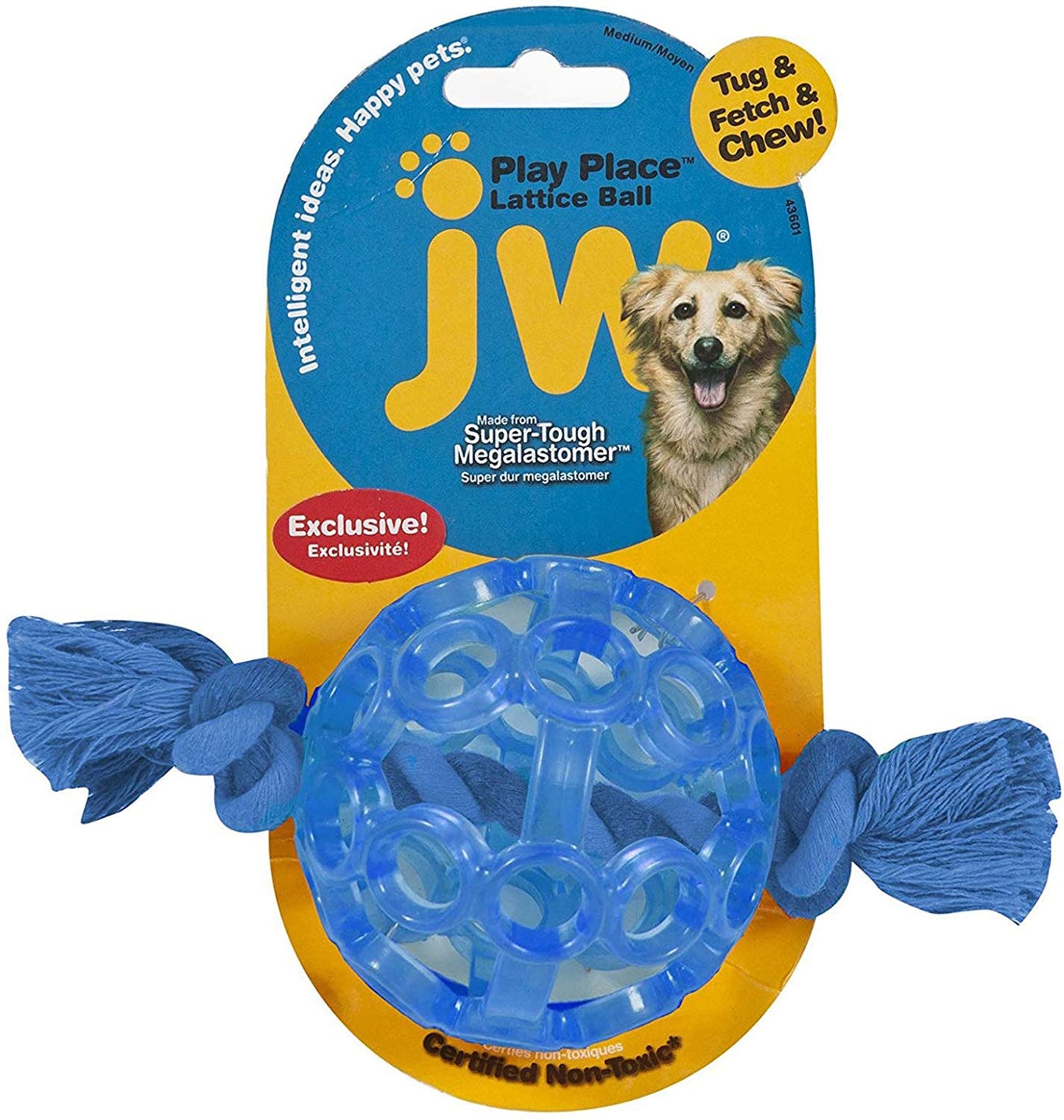 JW Pet Playplace Lattice Ball Dog Toy Assorted 1ea/MD