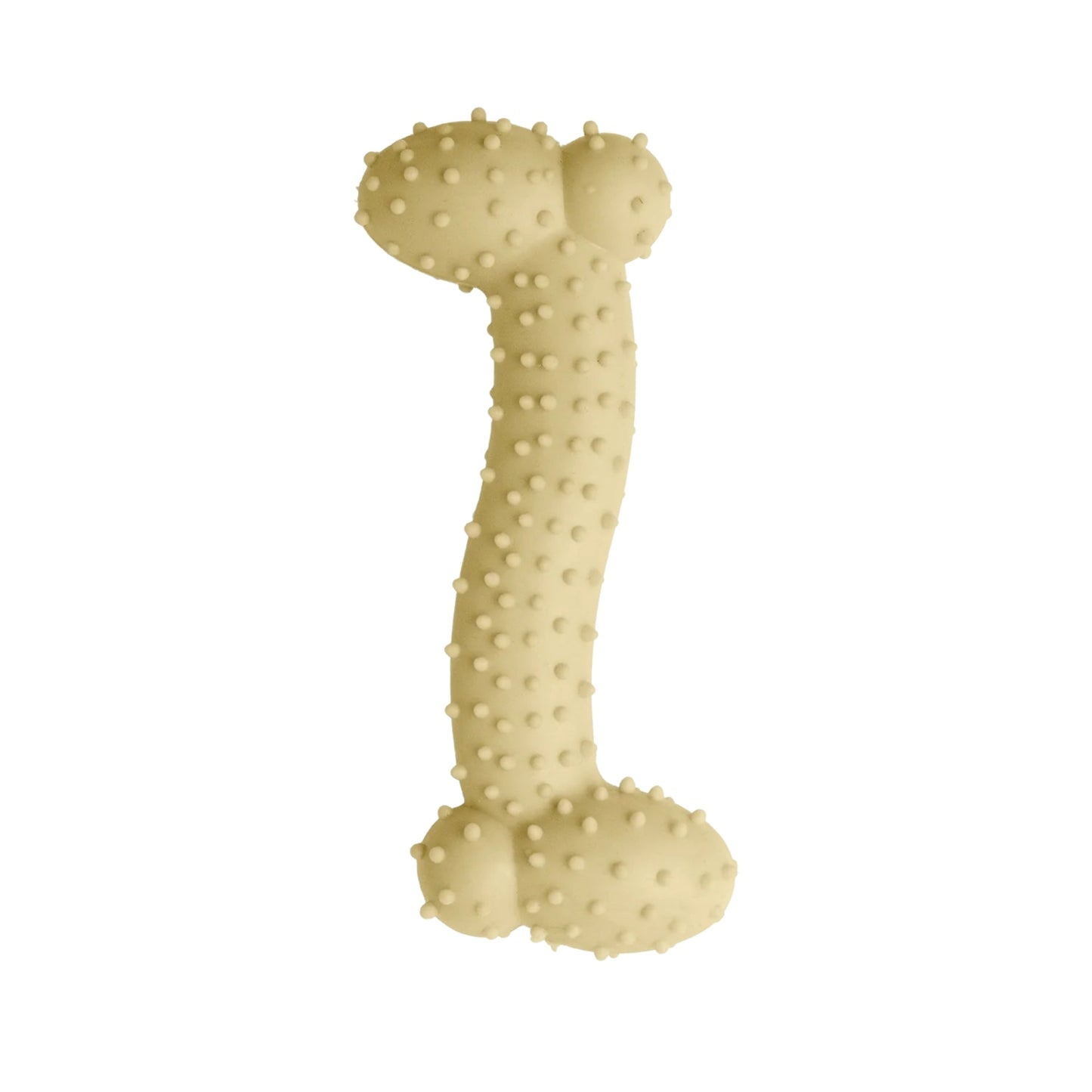 Snugarooz Lil Baby Bone Eco TPR  Dog Toy Yellow 4.25in.