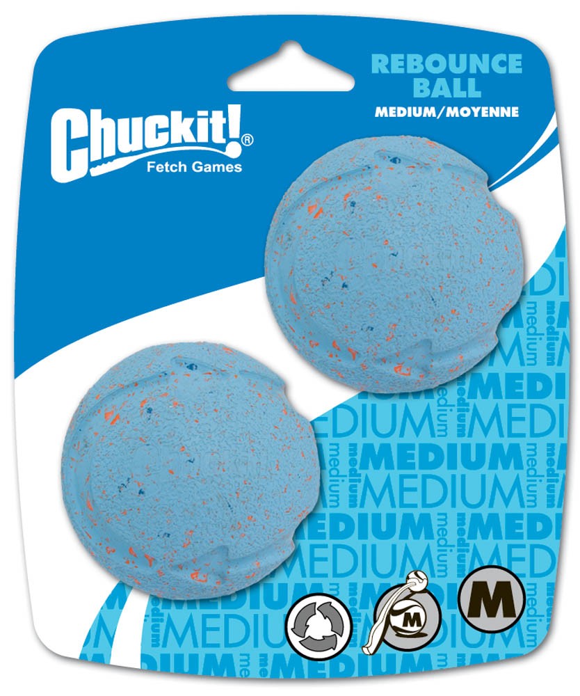 Chuckit! Rebounce Ball Dog Toy Assorted 1ea/2 pk, MD