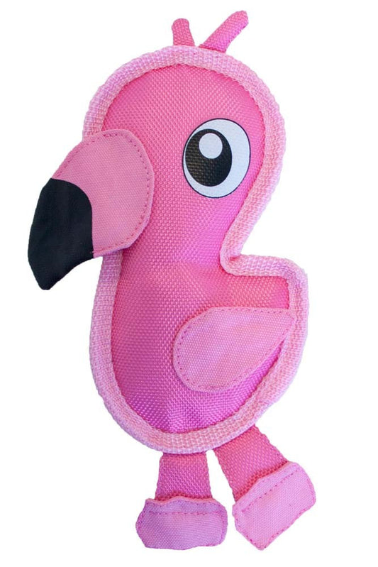 Outward Hound Invincibles Dog Toy Fire Biterz Flamingo 1ea/SM