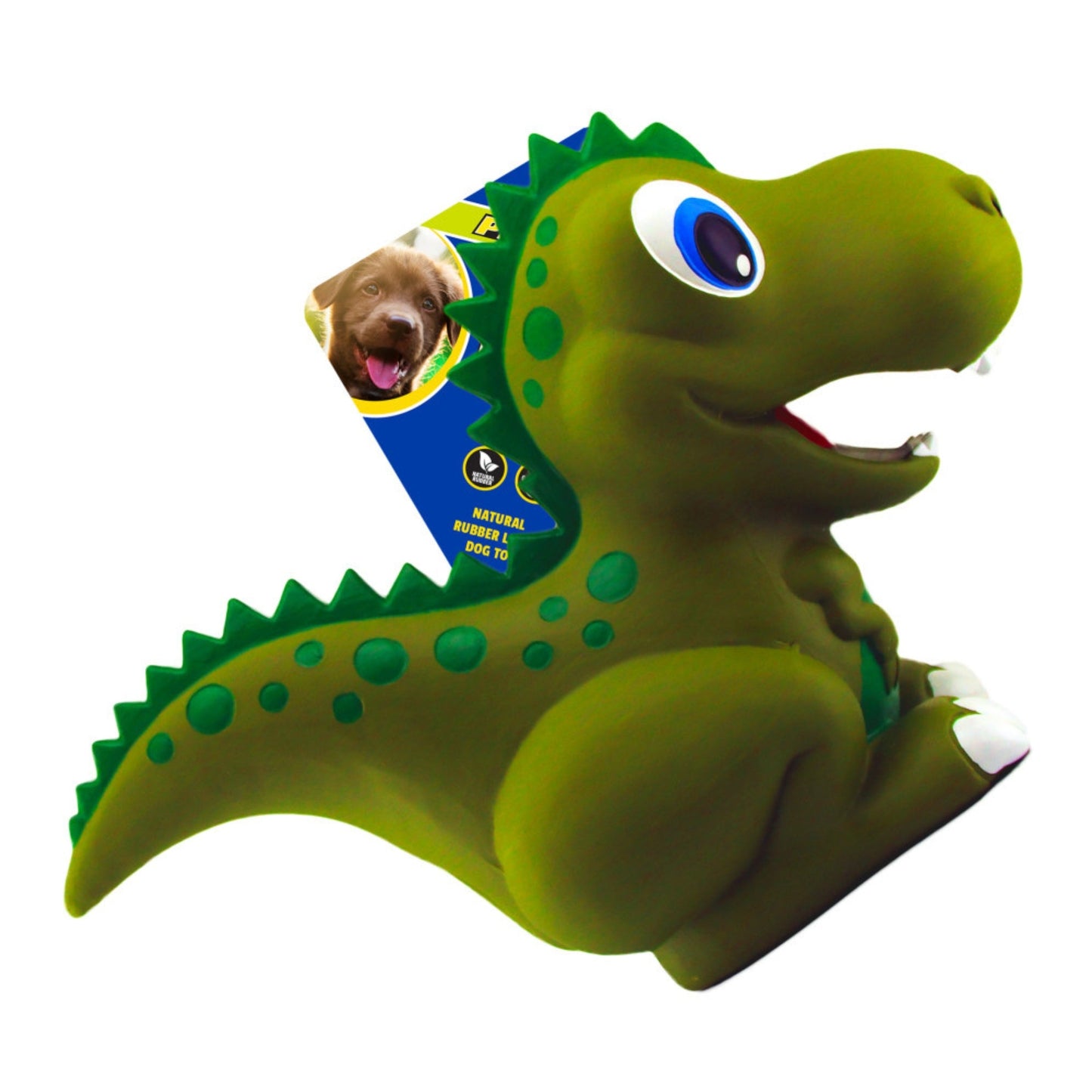 Petsport USA NaturFlex Dinosaur Latex Dog Toy TRex, 1ea/9 in, Large