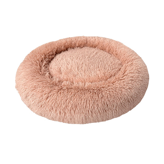 Ethical Pet Sleep Zone Luxe Round Faux Fur 39? Dusty Rose